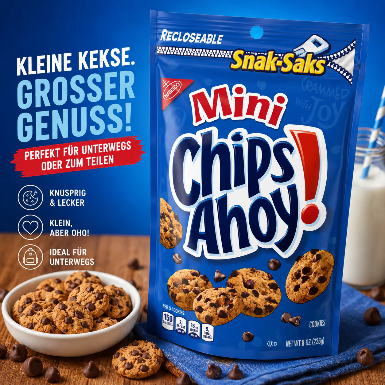 Chips Ahoy! - Chocolate Chip Cookies "Mini Snak-Saks" (226 g) - Image 2