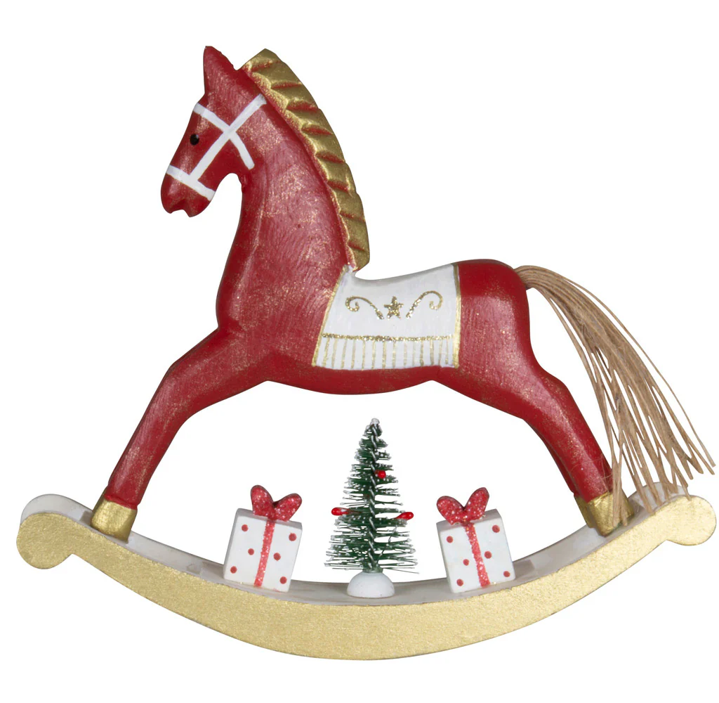 Deko - Holz "Schaukelpferd" einzeln (19 cm) - Image 2