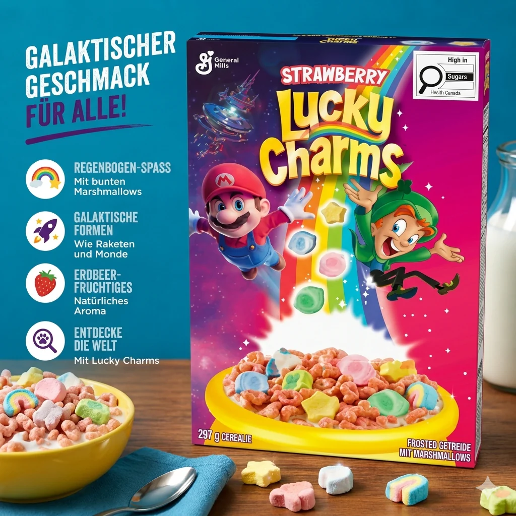 General Mills - Cereal "Lucky Charms Galactic Marshmallows" (297 g) - Image 2