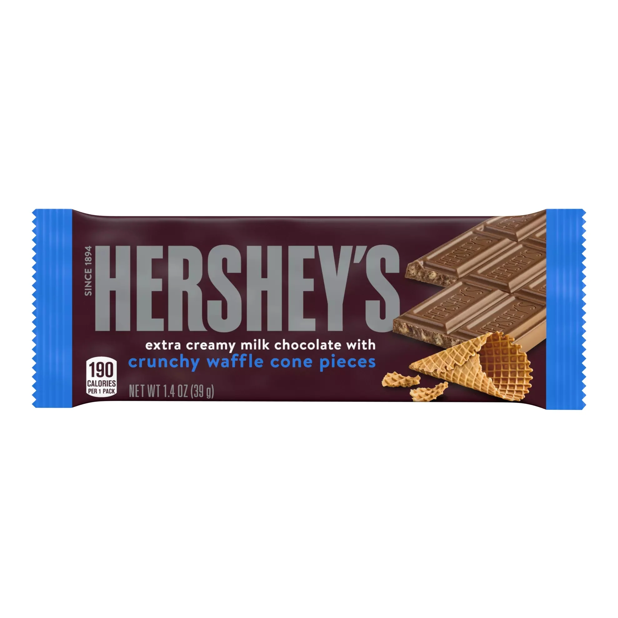 Hershey's - extra creamy Chocolate Bar "crunchy waffle cone pieces" (39 g)