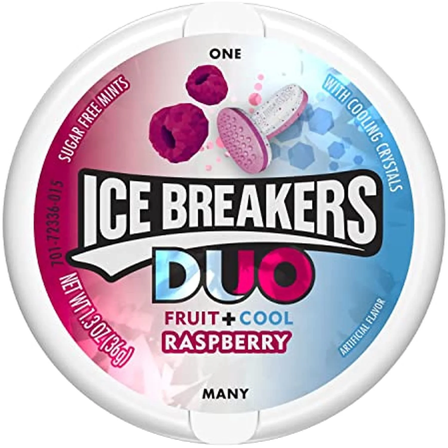 Ice Breakers - DUO Mints "Fruit & Cool Raspberry" (Sugar free) (36 g)