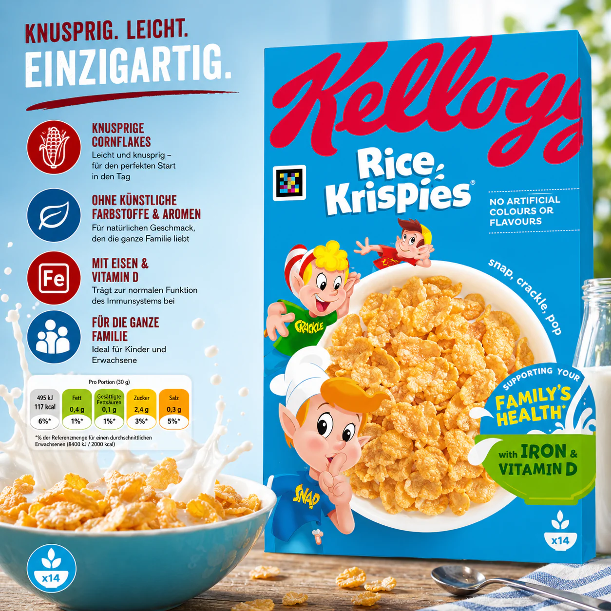 Kellogg's - Cereal "Rice Krispies" (430 g) - Image 2