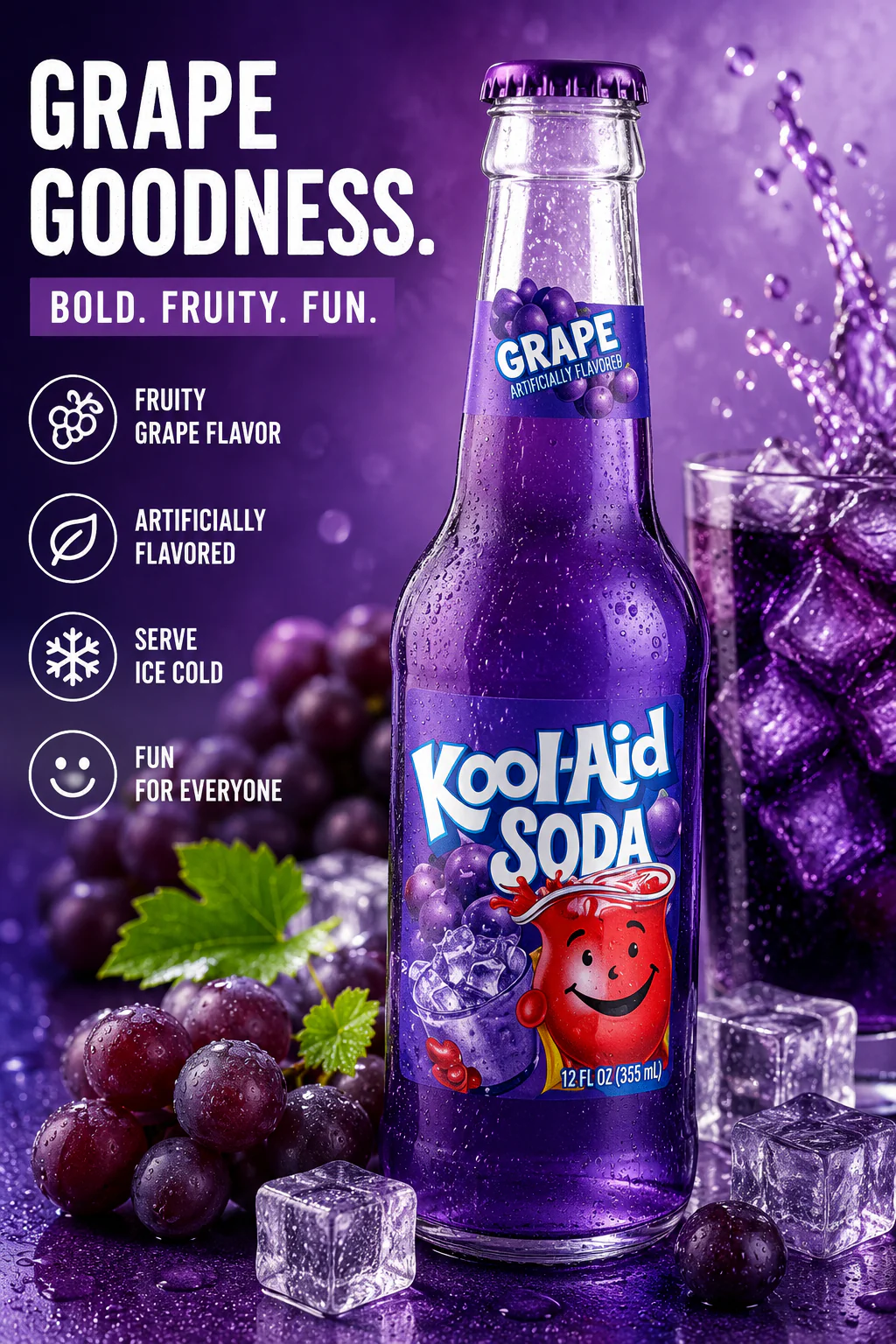 Kool-Aid - Soda "Grape" (355 ml) - Image 2