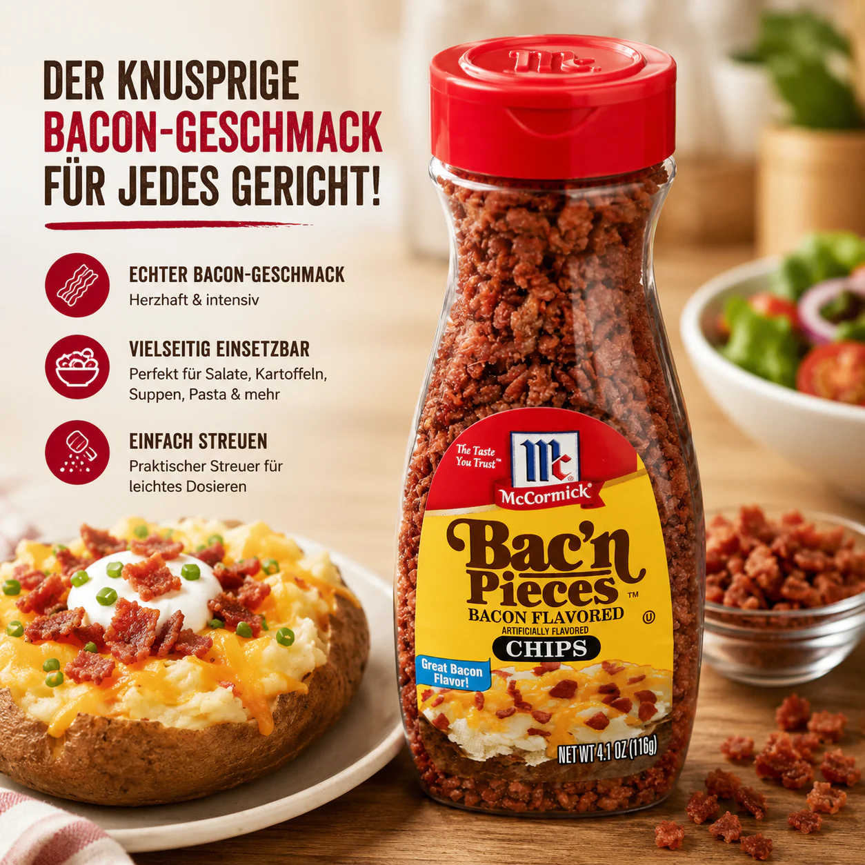 McCormick - Chips "Bac'n Pieses" (116 g) - Image 2