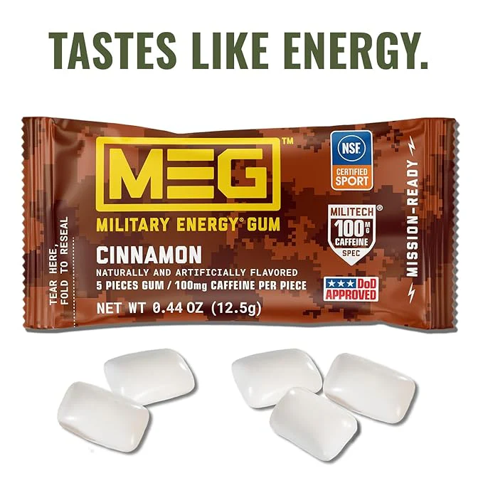 MEG - Military Energy Gum "Cinnamon" (12,5 g) - Image 2