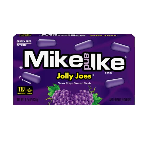 Mike and Ike - Chewy Flavored Candy "Jolly Joes Grape" (120 g)