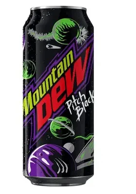 Mtn Mountain Dew - "Pitch Black" Grape & Citrus Flavour (330 ml)