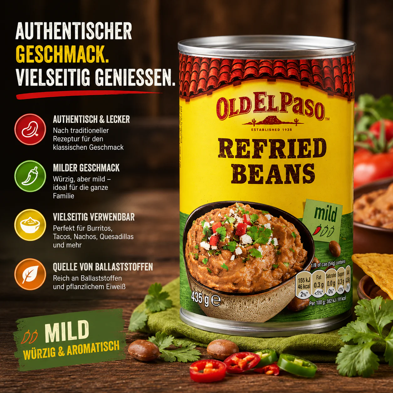 Old El Paso - "Refried Beans" (435 g) - Image 2