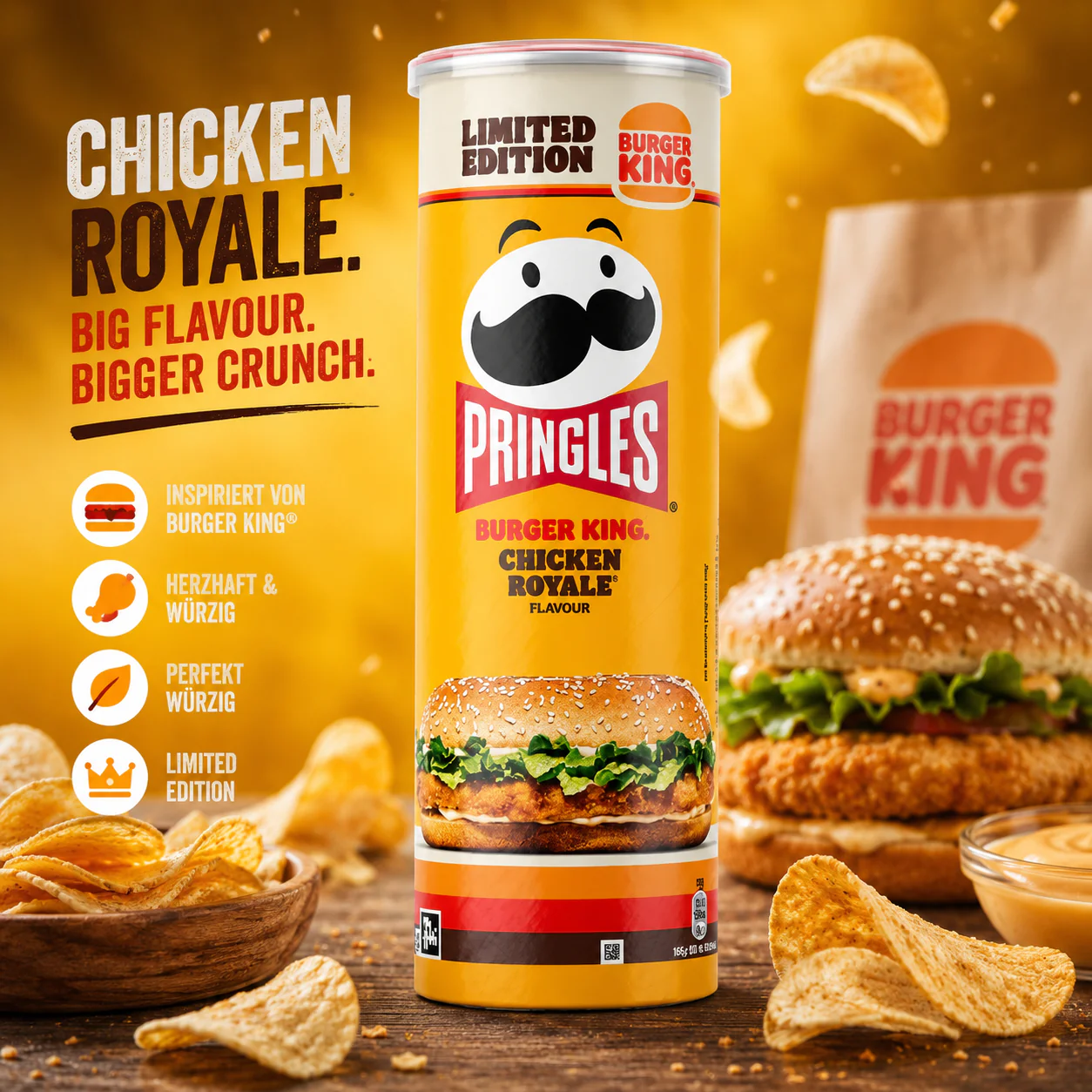 Pringles - BURGER KING Chips "Chicken Royale" (165 g) - Image 2
