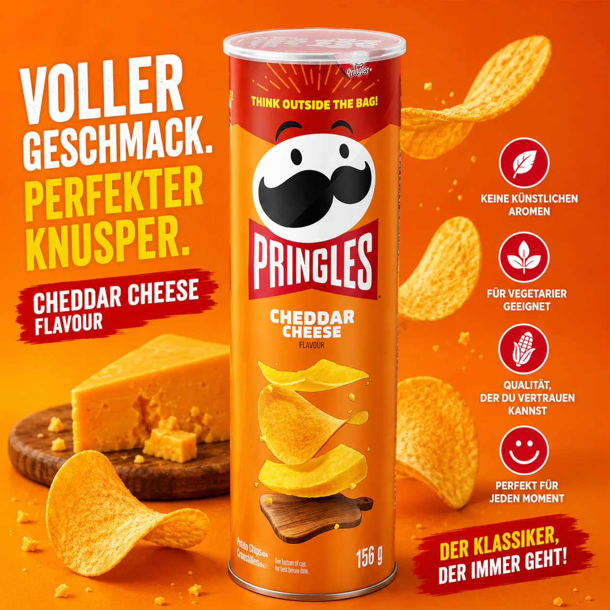 Pringles - Chips "Cheddar Cheese" (158 g) - Image 2