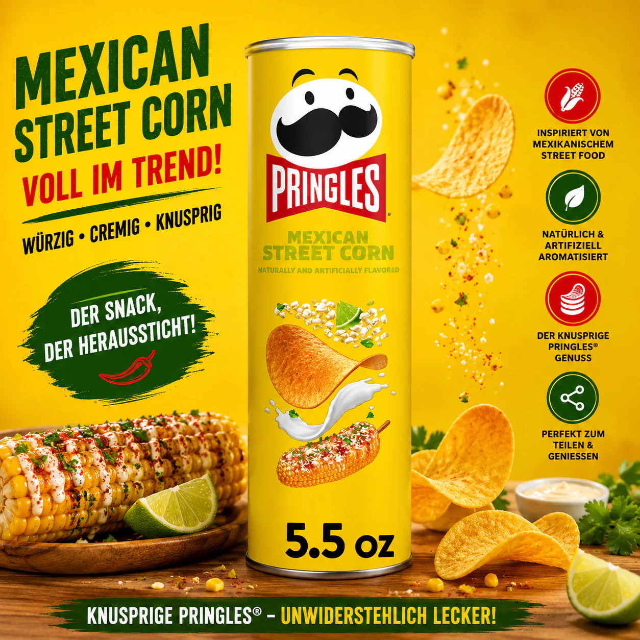 Pringles - Chips "Mexican Street Corn" (158g) - Image 2