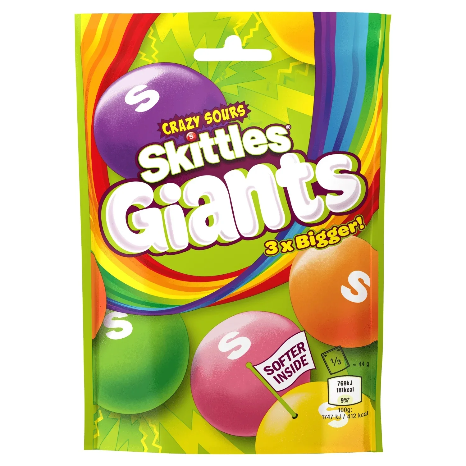 Skittles - Giants "Crazy Sours" (132 g)