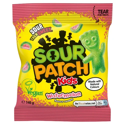 Sour Patch Kids - Soft & Chewy Candy "Watermelon" (130 g)
