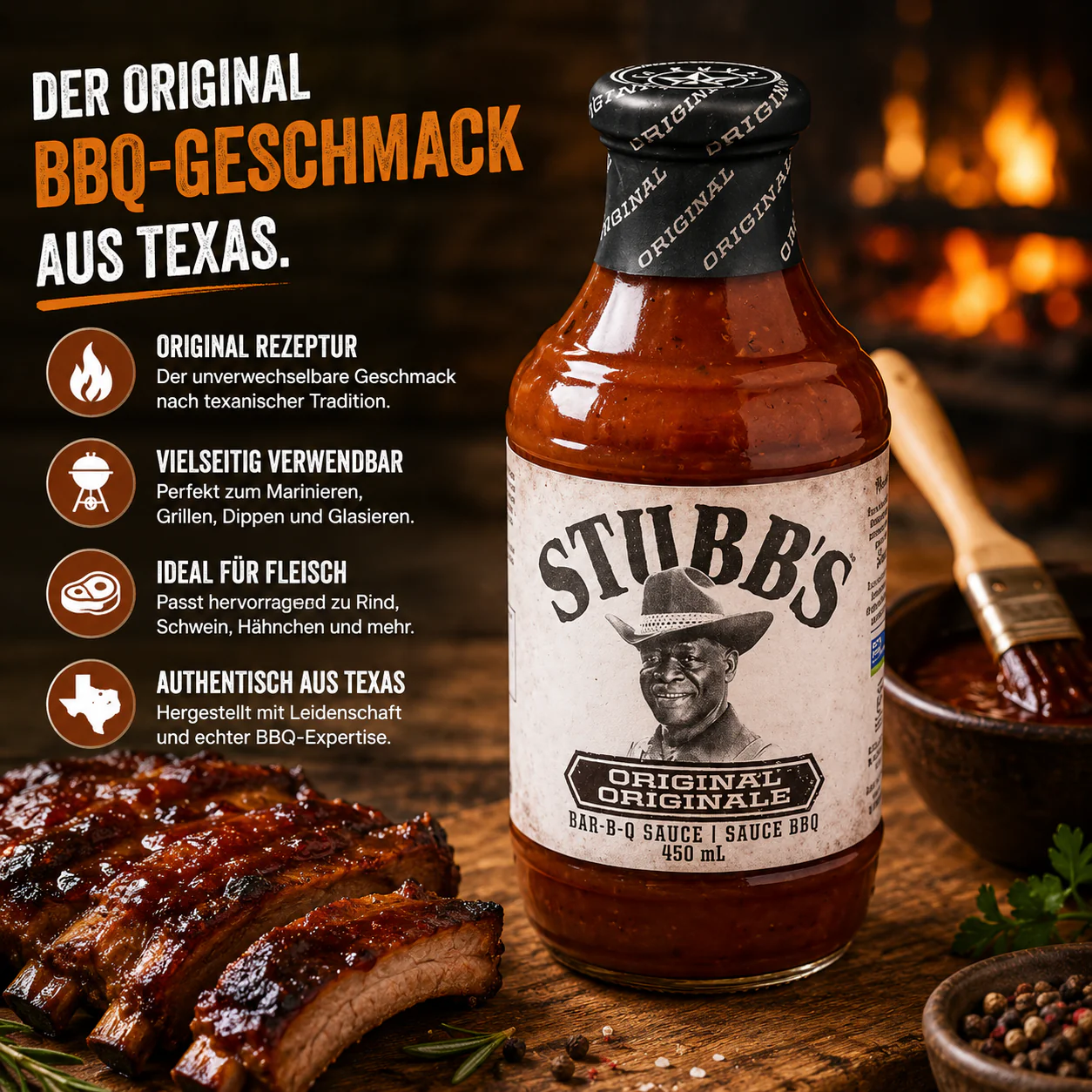Stubb's - Bar-B-Q Sauce "Original" (450 ml) - Image 2