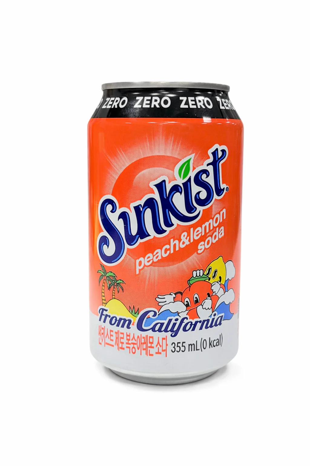 Sunkist - Soda "Peach & Lemon Soda" ZERO (355 ml)