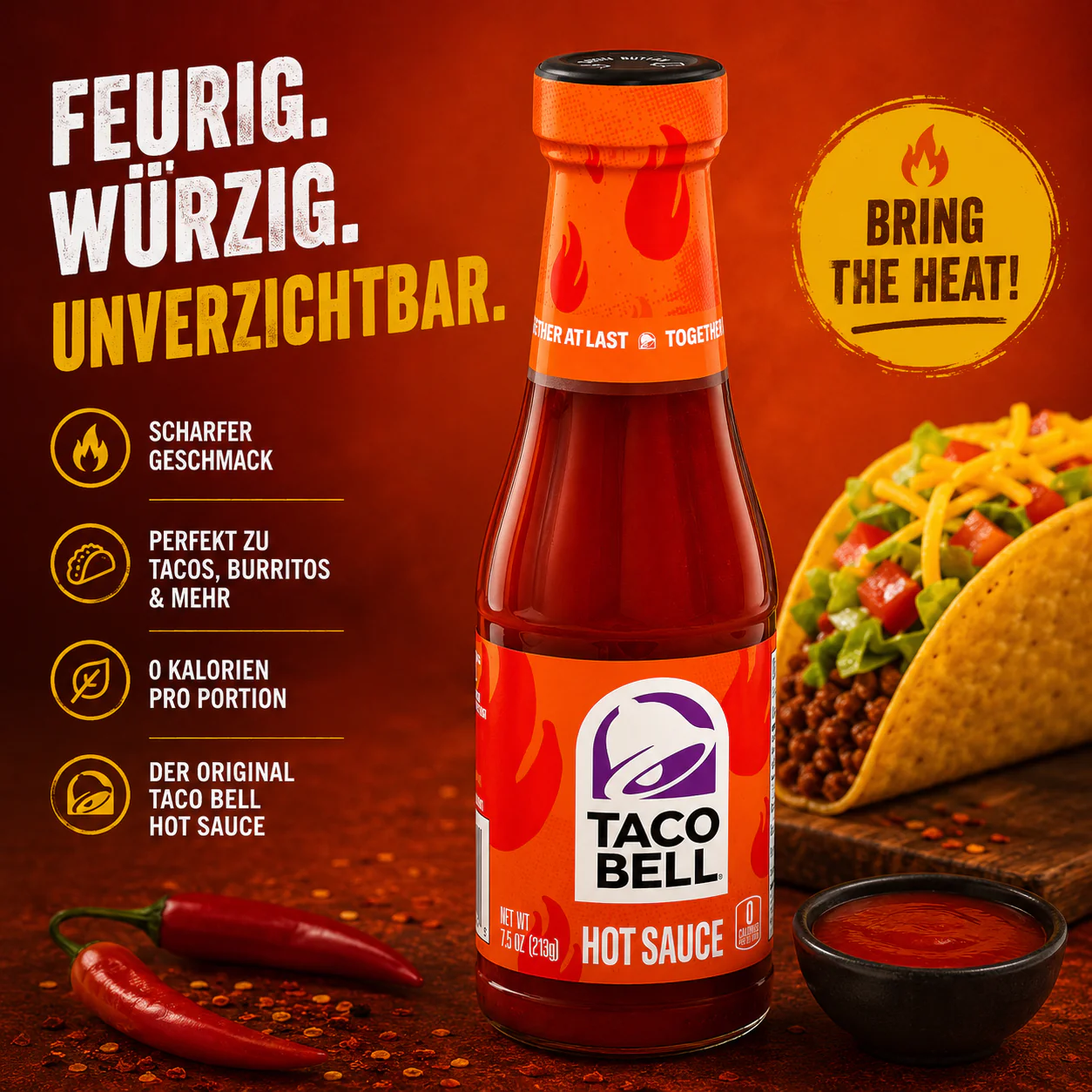 Taco Bell - "Hot Sauce" (213 g) - Image 2