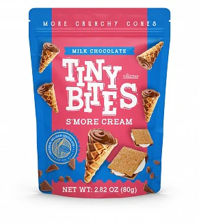 Tiny Bites - Crunchy Cones "S'mores Cream" (80 g)