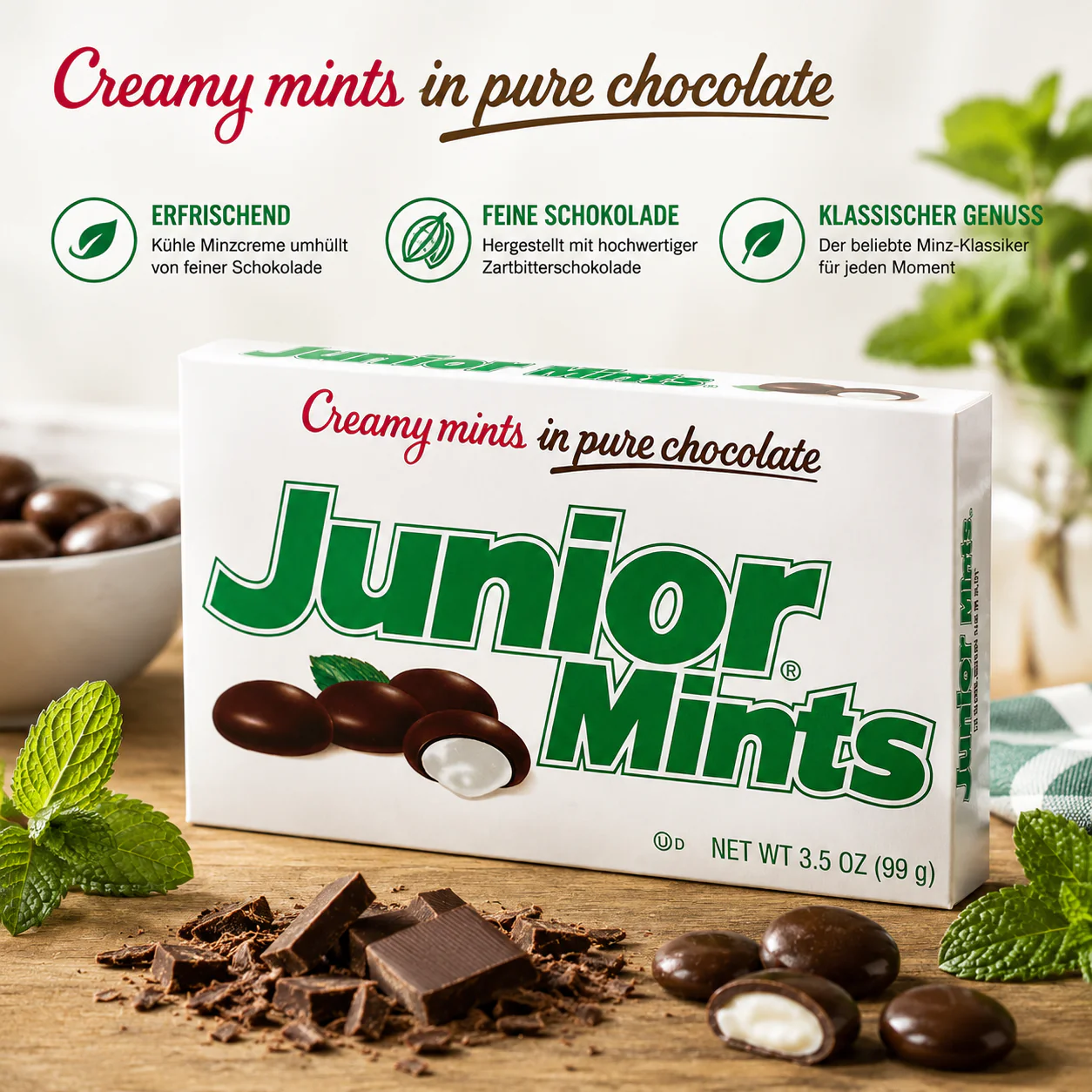 Tootsie Roll - Creamy Mints "Junior Mints" (99 g) - Image 2