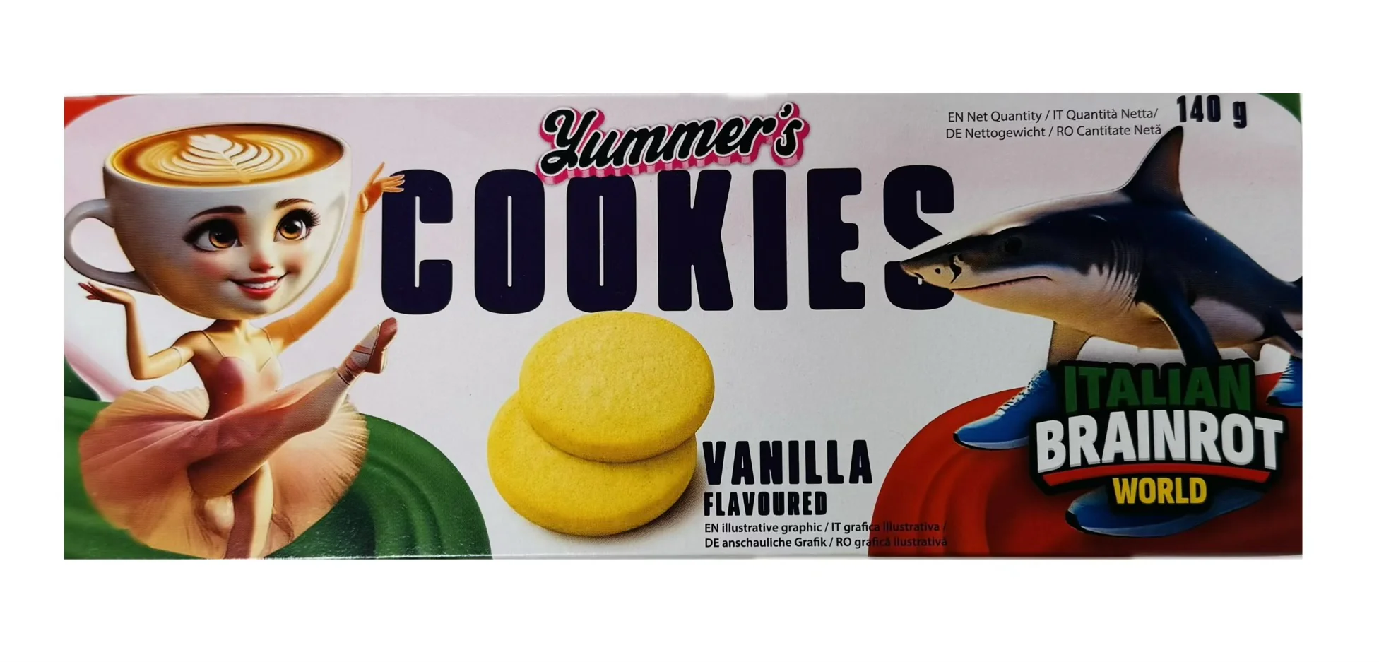 Yummer's - Vanilla Cookies "Italian Brainrot World" (140 g)